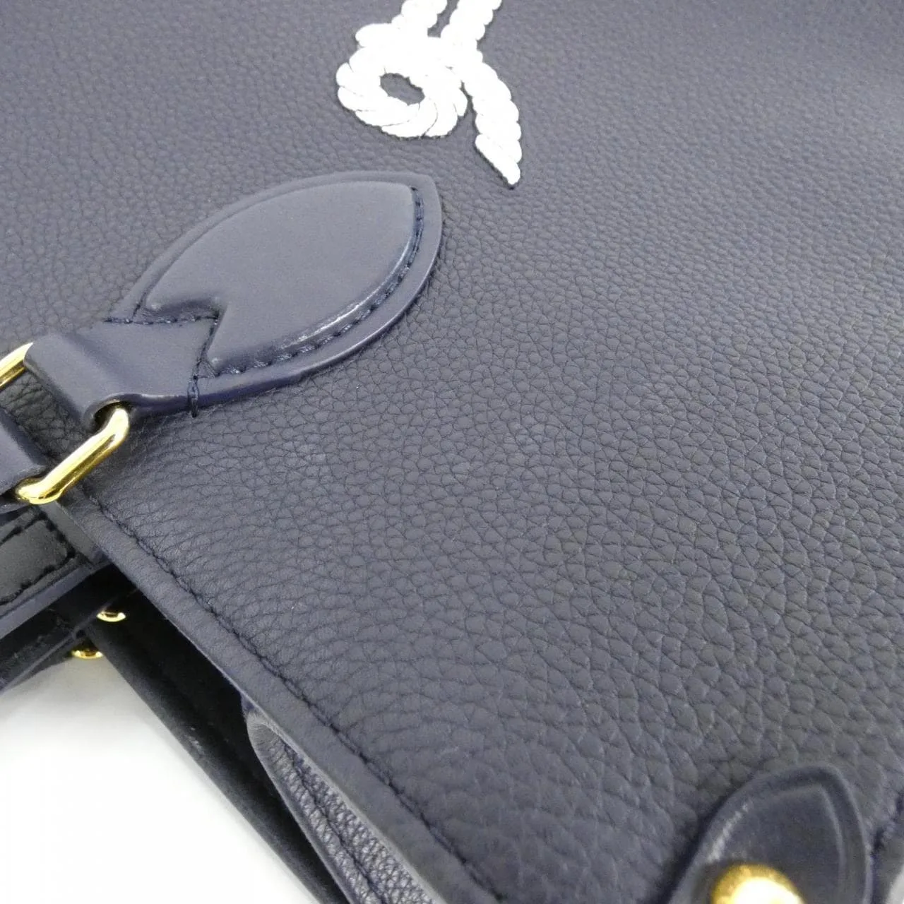 LOUIS VUITTON OnTheGo M24834 Handbag 深藍色 中古品A - 縮圖 6