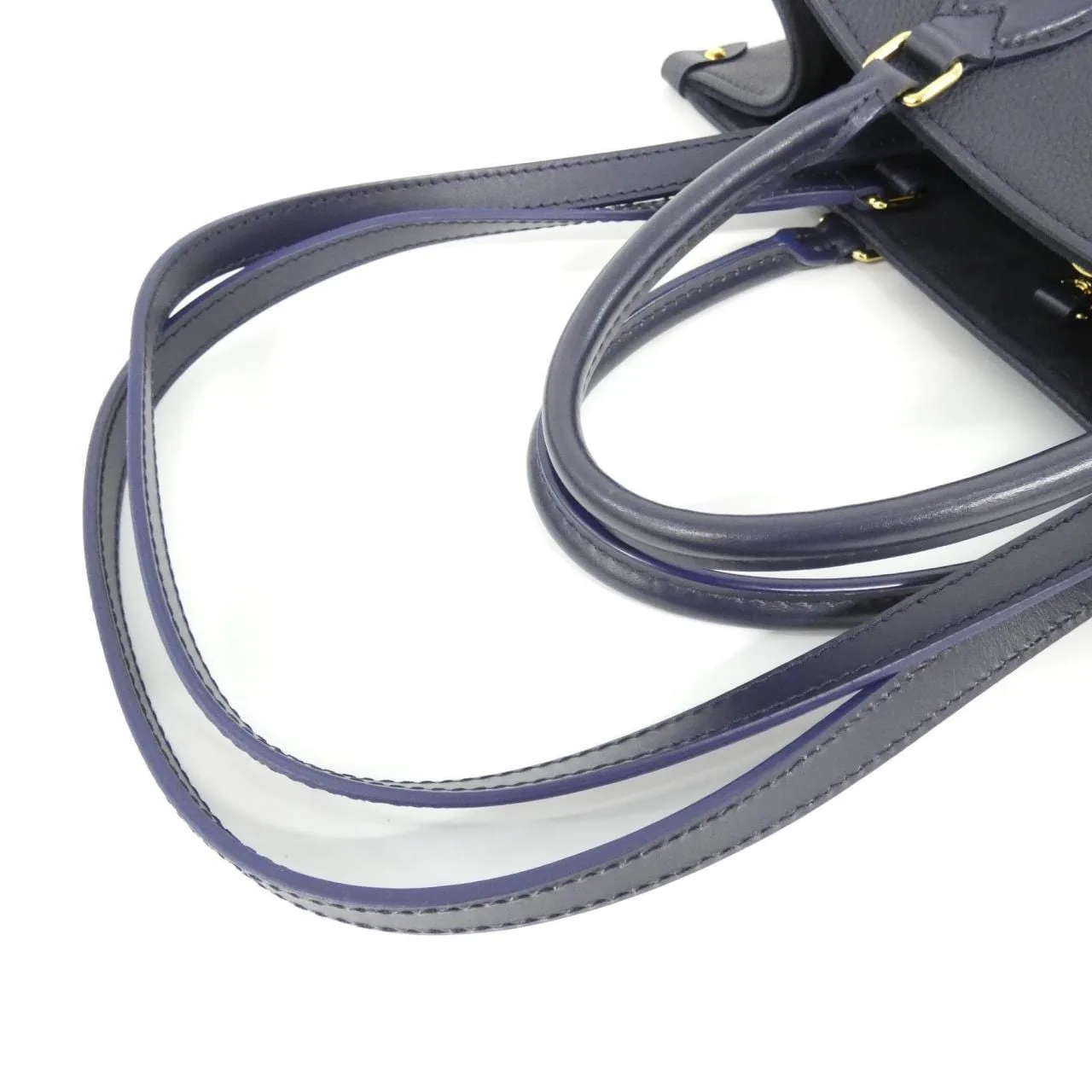 LOUIS VUITTON OnTheGo M24834 Handbag 深藍色 中古品A - 縮圖 7