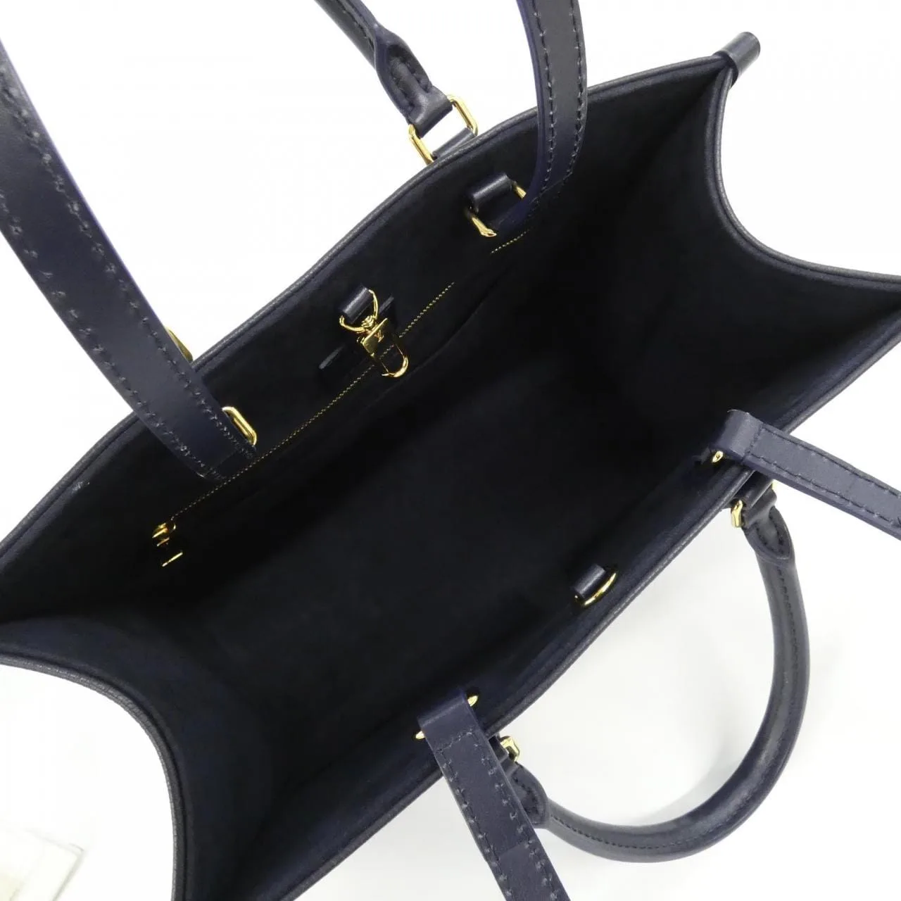 LOUIS VUITTON OnTheGo M24834 Handbag 深藍色 中古品A - 縮圖 8