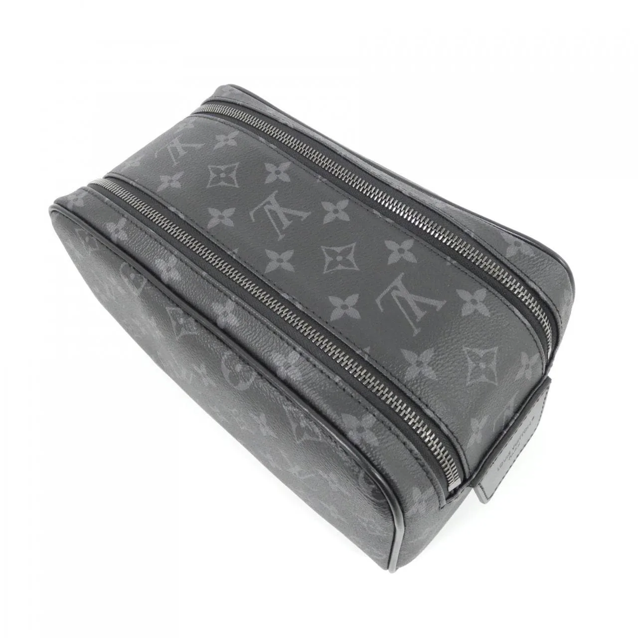 LOUIS VUITTON Eclipse M46354 Pouch Monogram 黑色 Monogram 中古品A - 縮圖 3