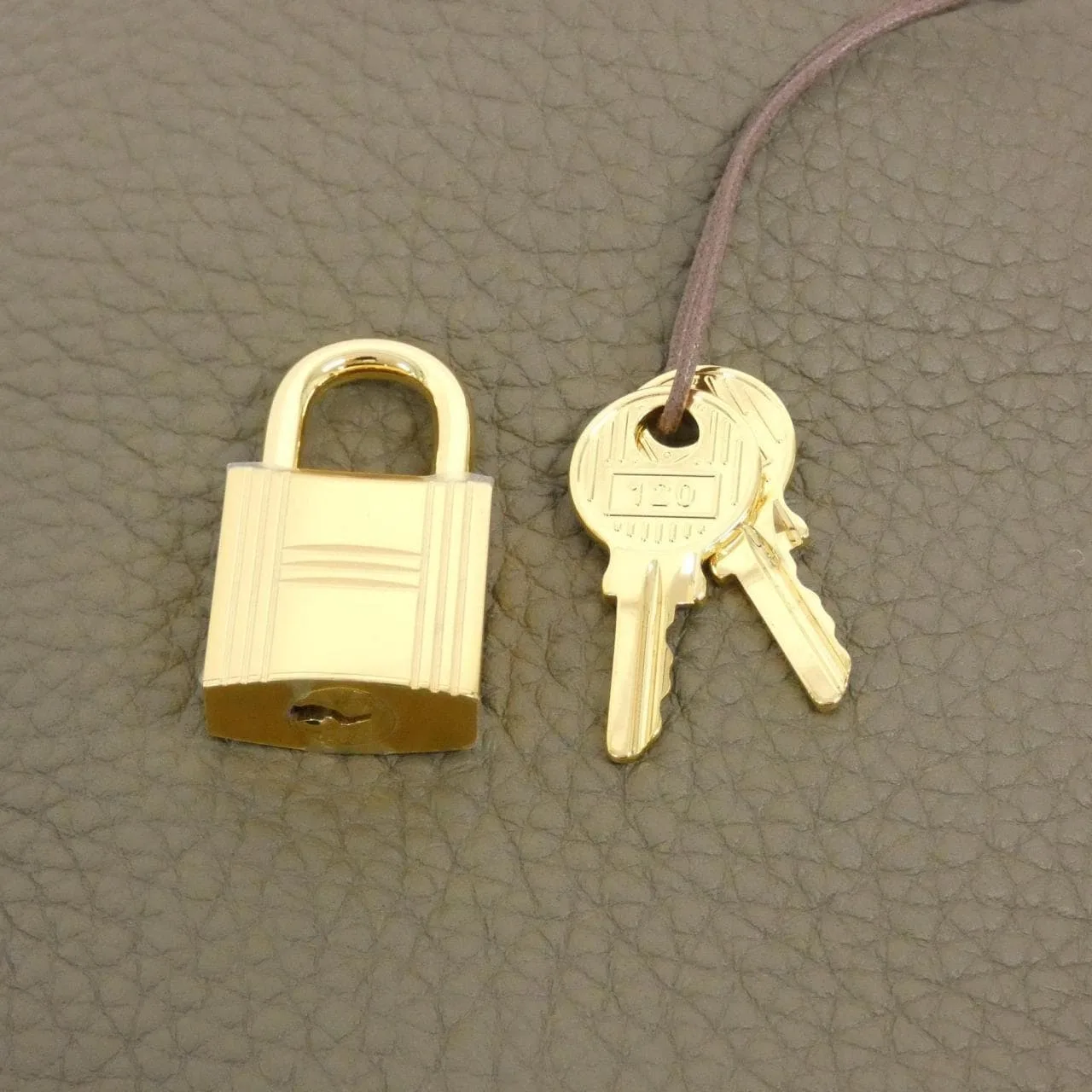 HERMES Picotin 060991CC Handbag Clemence Etoupe Clemence Leather Unused - Thumbnail 3