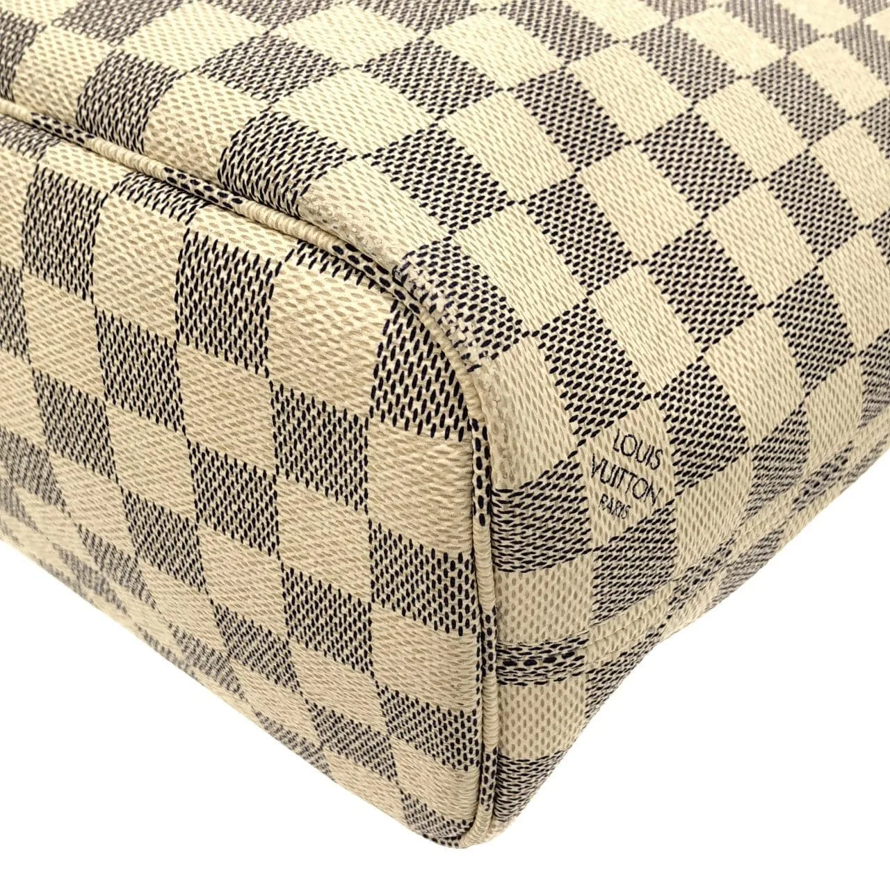 LOUIS VUITTON Neverfull N51110 Tote Damier 黑色 Damier 中古品A - 縮圖 2