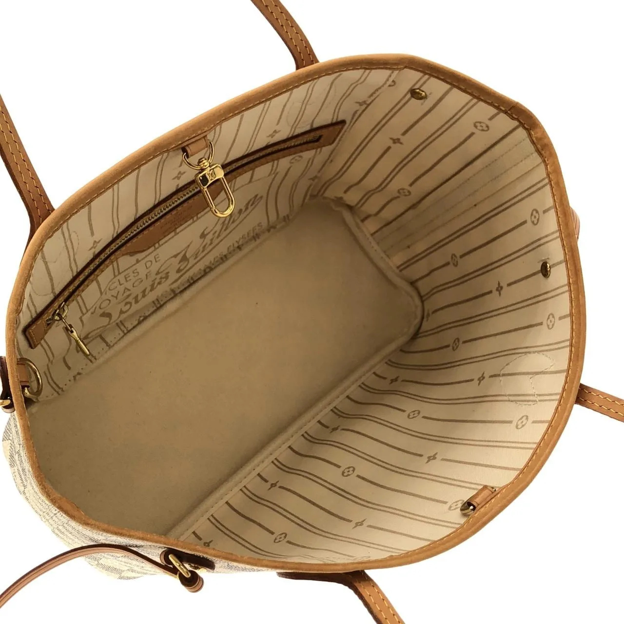 LOUIS VUITTON Neverfull N51110 Tote Damier 黑色 Damier 中古品A - 縮圖 5