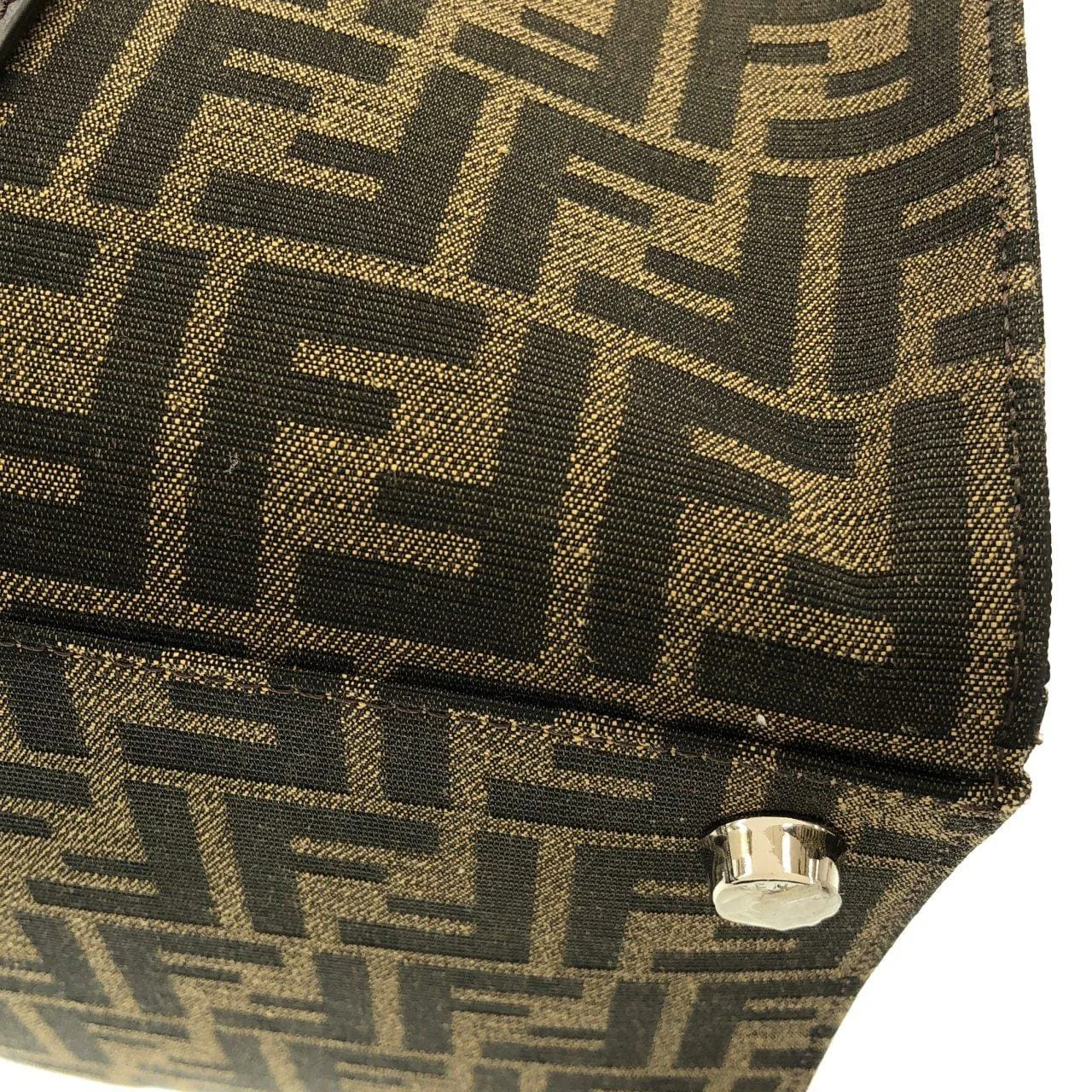 FENDI Baguette 7VA390 AG0M Handbag Canvas Silver Canvas Rank A - Thumbnail 4