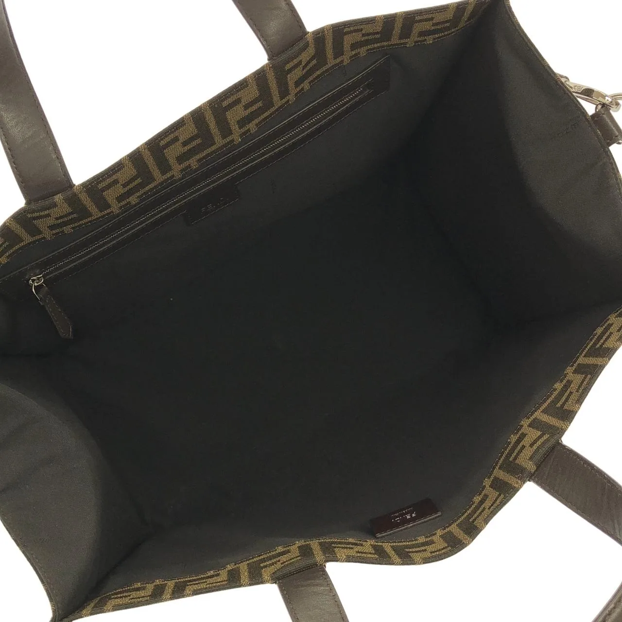 FENDI Baguette 7VA390 AG0M Handbag Canvas Silver Canvas Rank A - Thumbnail 8