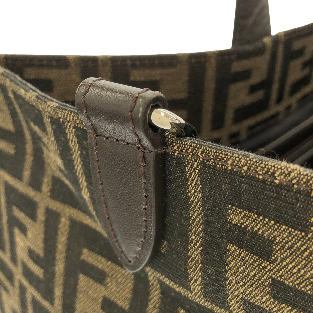 FENDI Baguette 7VA390 AG0M Handbag Canvas Silver Canvas Rank A - Thumbnail 10