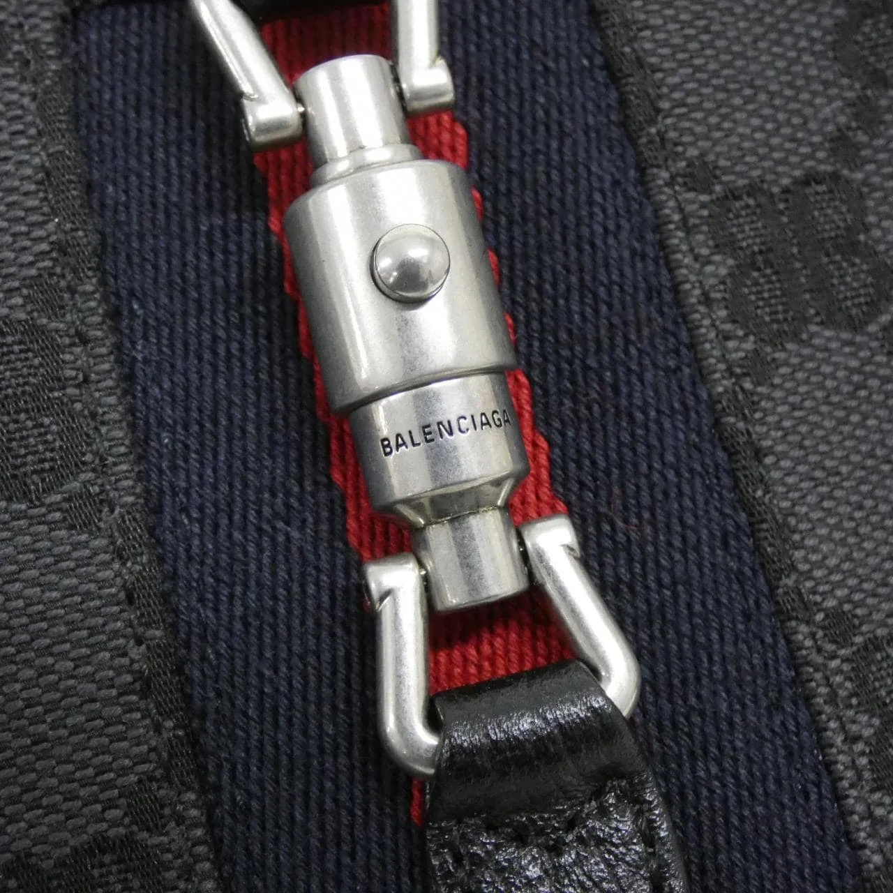 BALENCIAGA 680132 2103X 手提包 帆布 黑色 帆布 中古品A - 縮圖 4