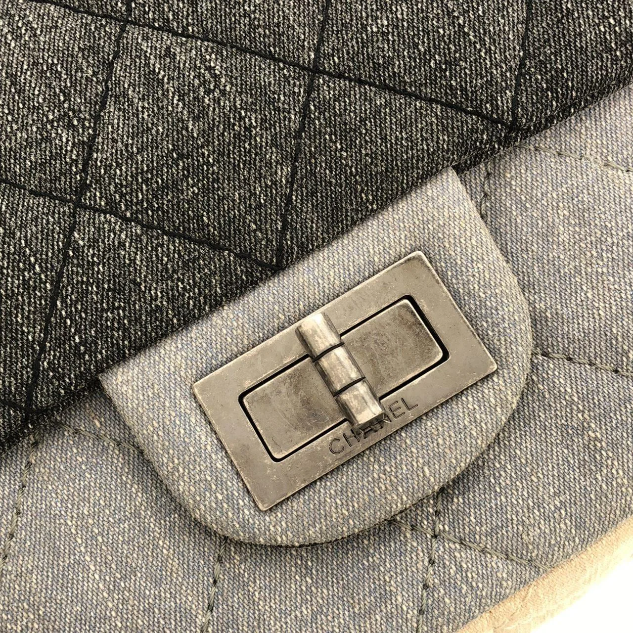 CHANEL 37591 Shoulder Denim Black Denim Rank A - Thumbnail 4