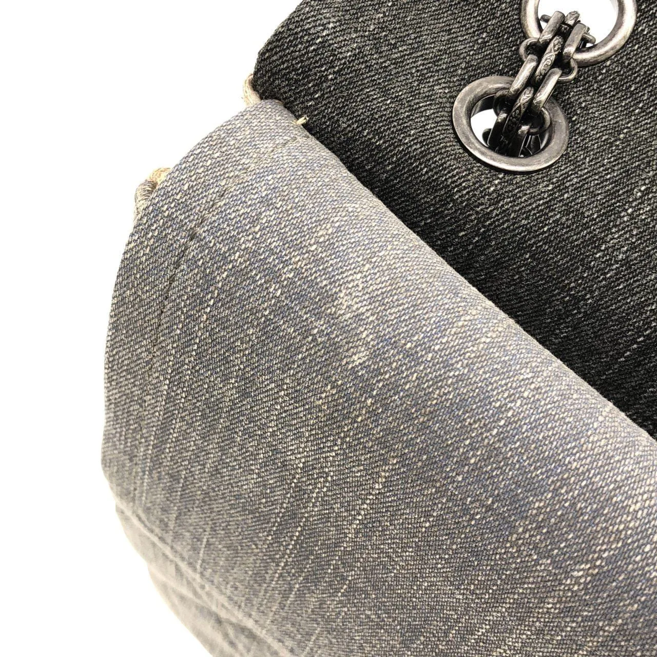 CHANEL 37591 Shoulder Denim Black Denim Rank A - Thumbnail 8