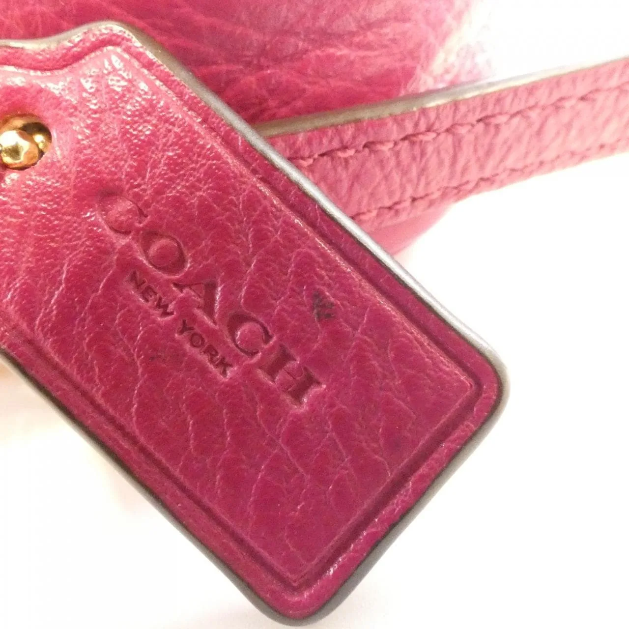 COACH F53372 Handbag Leather 黑色 皮革 中古品A - 縮圖 4