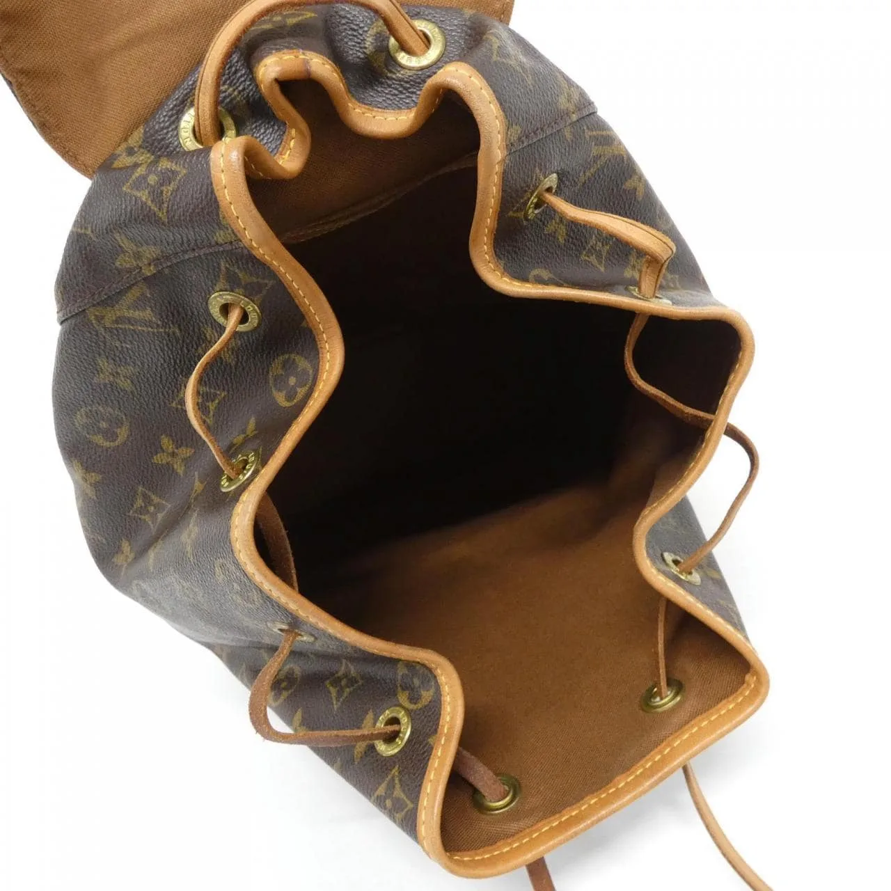 LOUIS VUITTON Montsouris M51135 Backpack Monogram 黑色 Monogram 中古品B - 縮圖 8