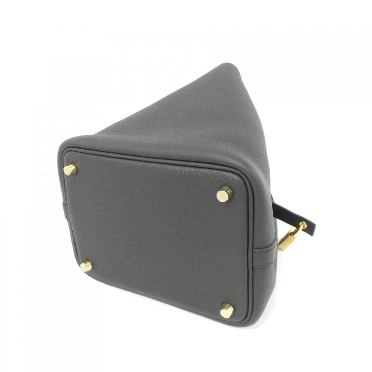 HERMES Picotin 056289CC Handbag Clemence 黑色 Clemence 皮 中古品A - 縮圖 2