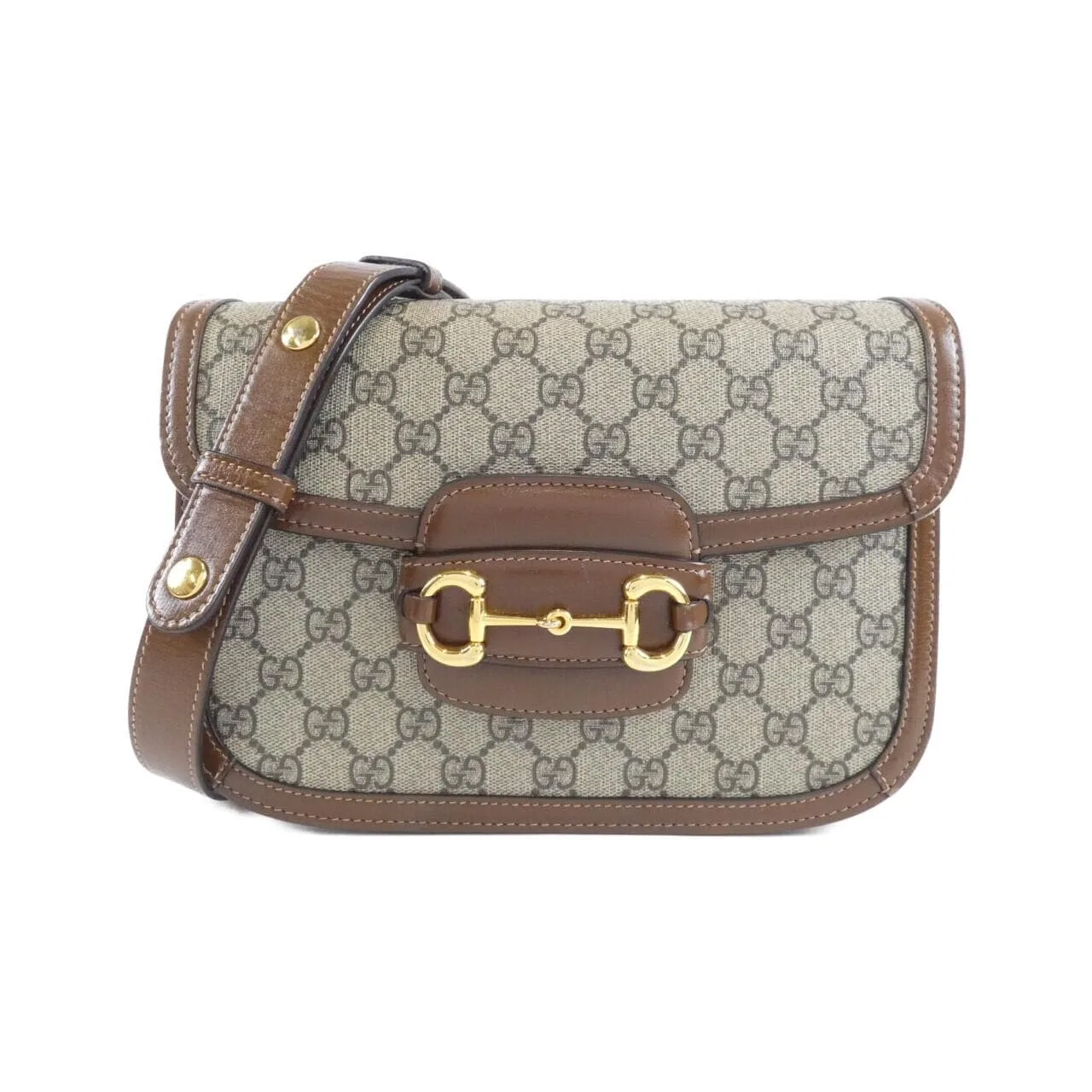 GUCCI Horsebit 1955 602204 92TCG 肩背包 帆布