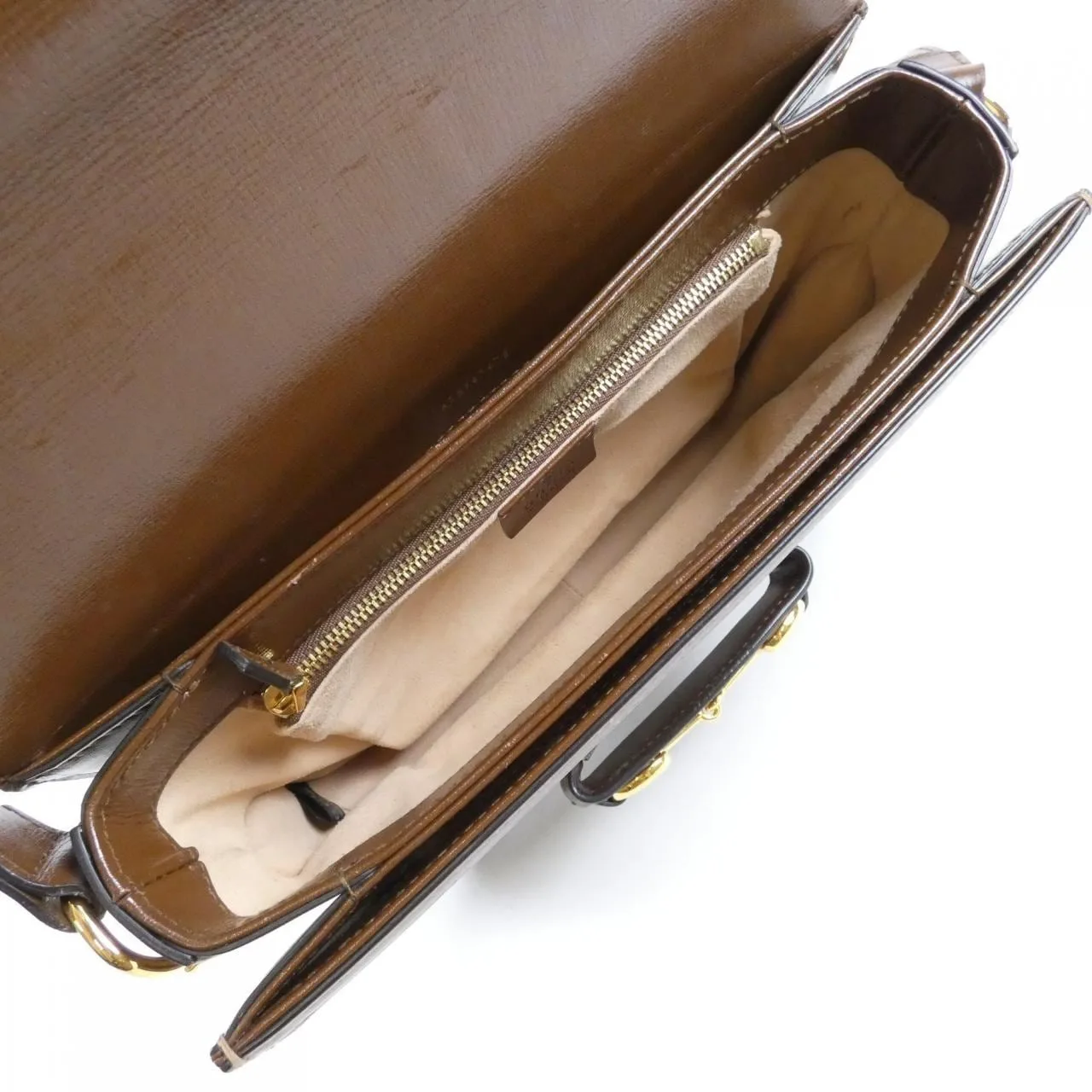 GUCCI Horsebit 1955 602204 92TCG 肩背包 帆布 黑色 帆布 中古品A - 縮圖 8