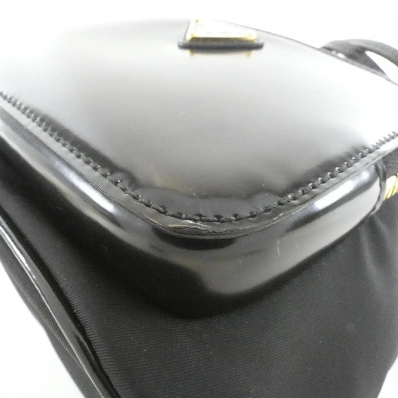 PRADA 1BH038 Handbag 黑色 中古品B - 縮圖 4
