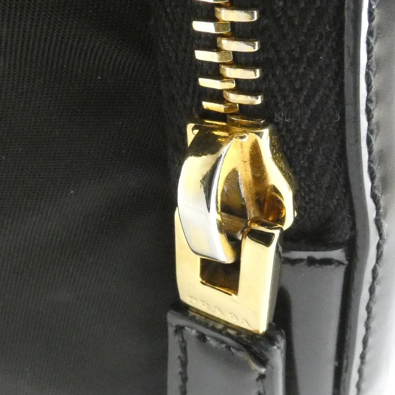 PRADA 1BH038 Handbag 黑色 中古品B - 縮圖 5