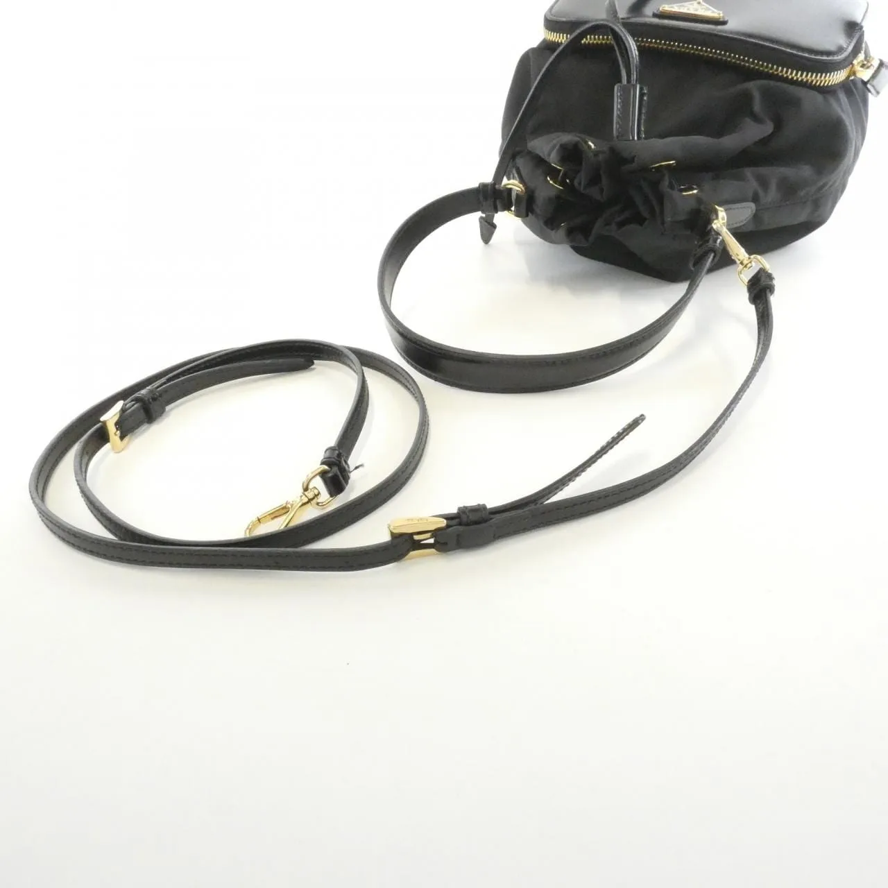 PRADA 1BH038 Handbag 黑色 中古品B - 縮圖 6