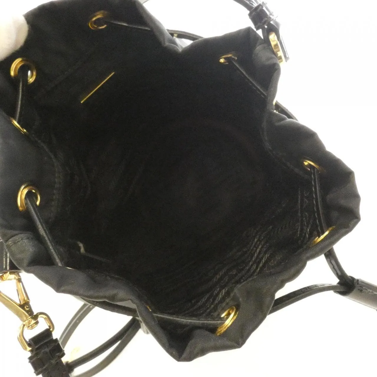 PRADA 1BH038 Handbag 黑色 中古品B - 縮圖 8