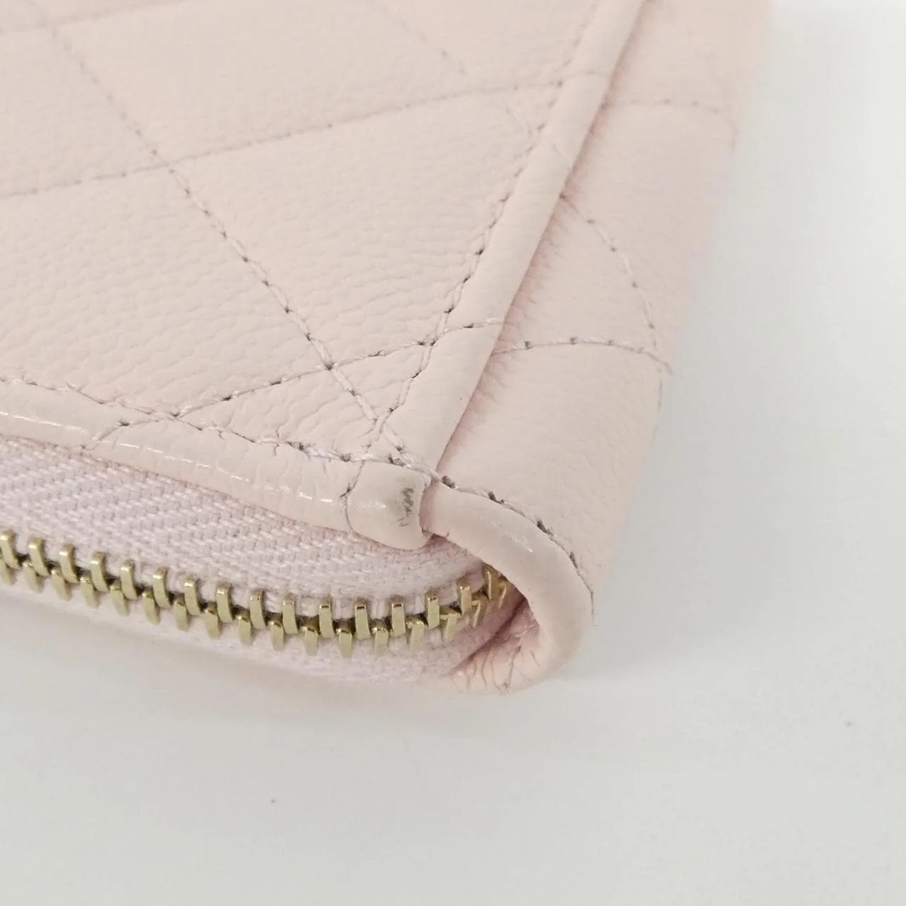 CHANEL Timeless Classic AP4893 Card Case Grained Calfskin 粉色 荔枝紋牛皮 中古品A - 縮圖 7