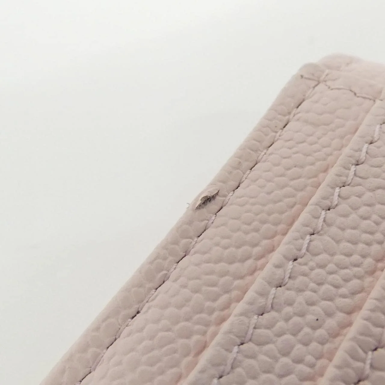 CHANEL Timeless Classic AP4893 Card Case Grained Calfskin 粉色 荔枝紋牛皮 中古品A - 縮圖 8