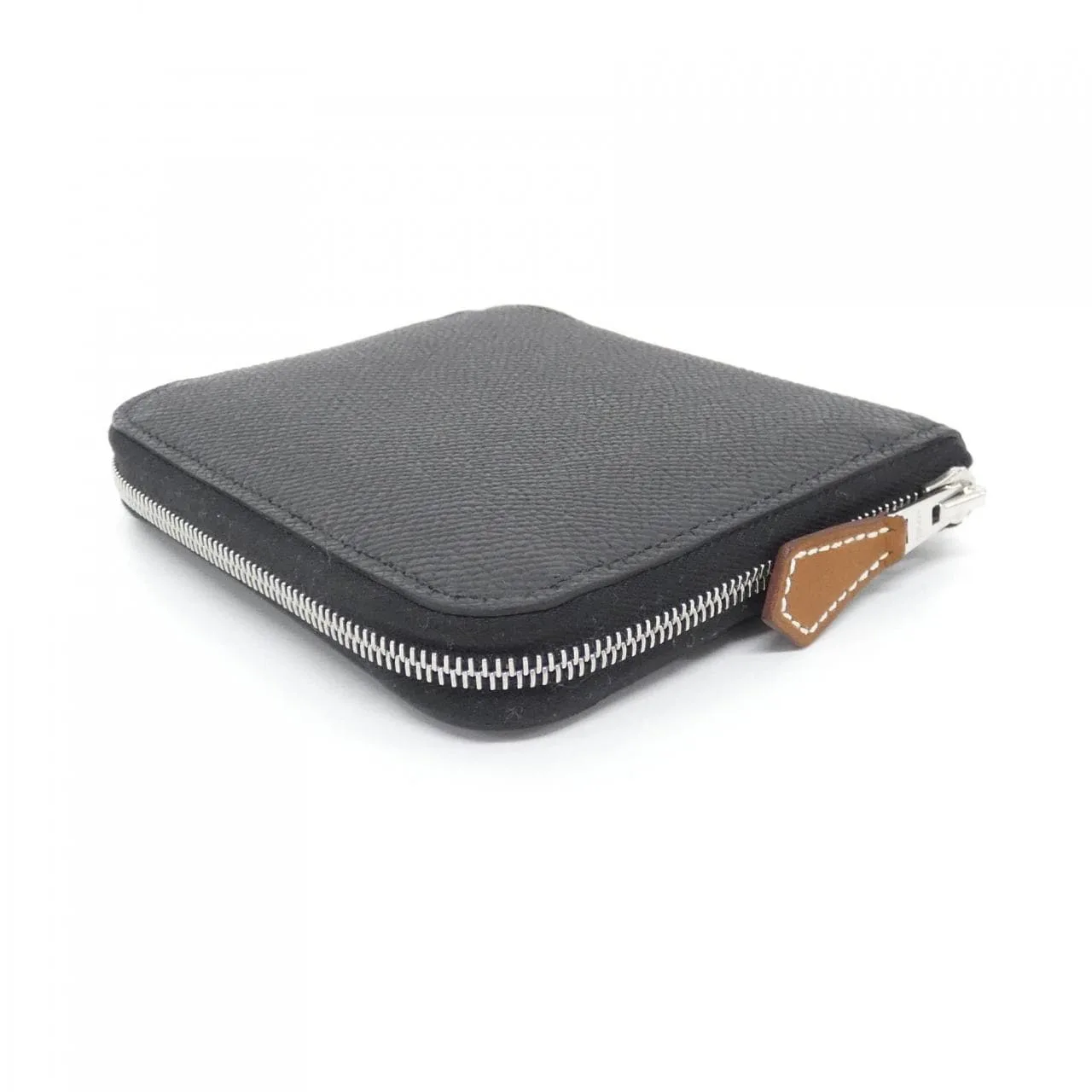 HERMES 084266CK Wallet Epsom 黑色 Epsom 皮 中古品A - 縮圖 2