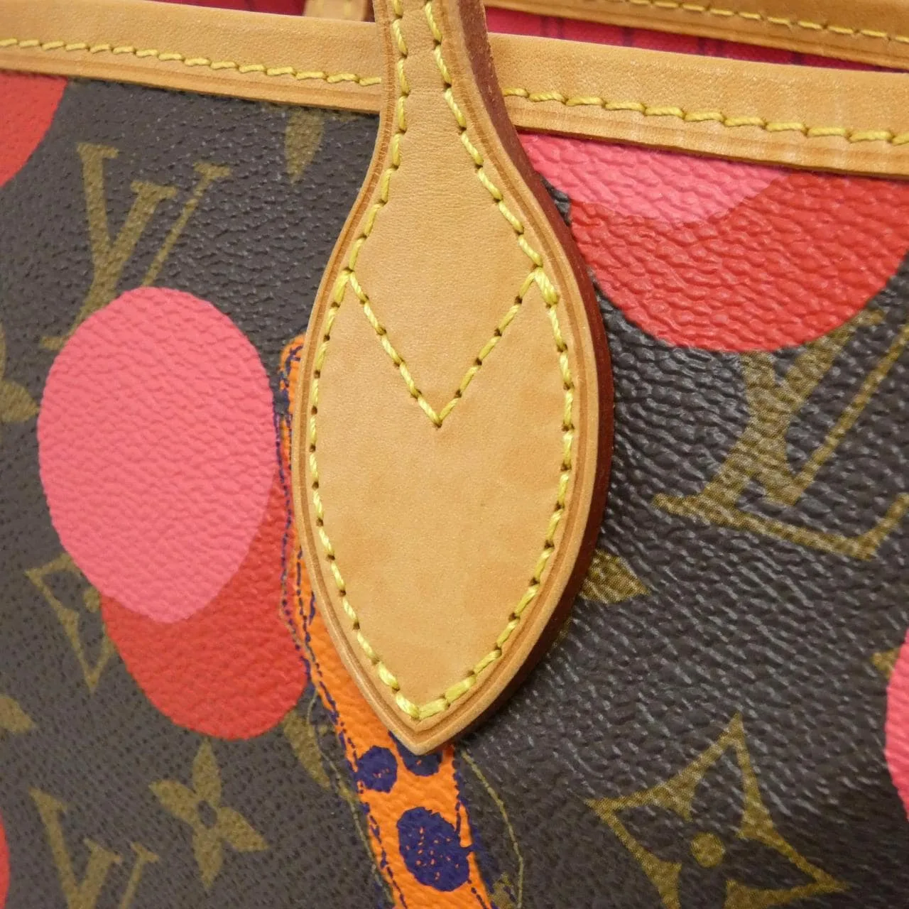 LOUIS VUITTON Neverfull M41603 Tote Monogram 黑色 Monogram 中古品A - 縮圖 3