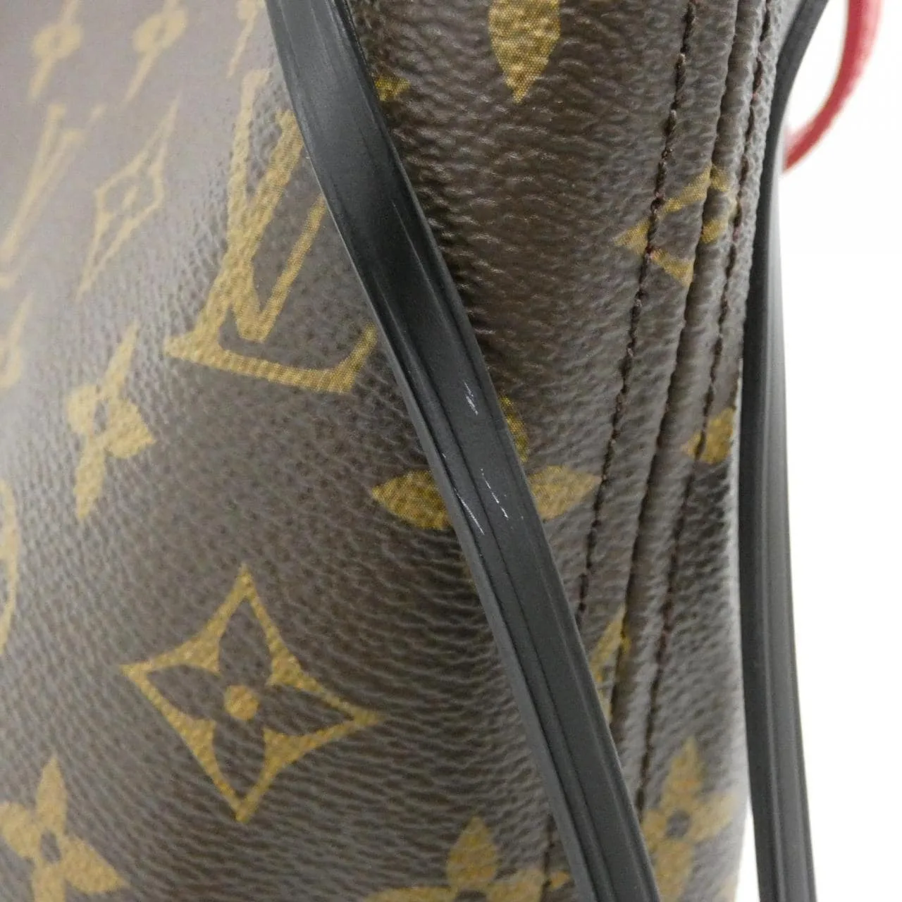 LOUIS VUITTON Neverfull M41663 Tote Monogram 黑色 Monogram 中古品A - 縮圖 4
