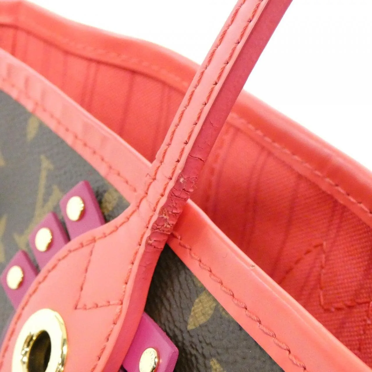 LOUIS VUITTON Neverfull M41663 Tote Monogram 黑色 Monogram 中古品A - 縮圖 5