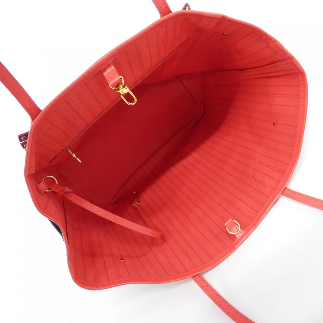 LOUIS VUITTON Neverfull M41663 Tote Monogram 黑色 Monogram 中古品A - 縮圖 7