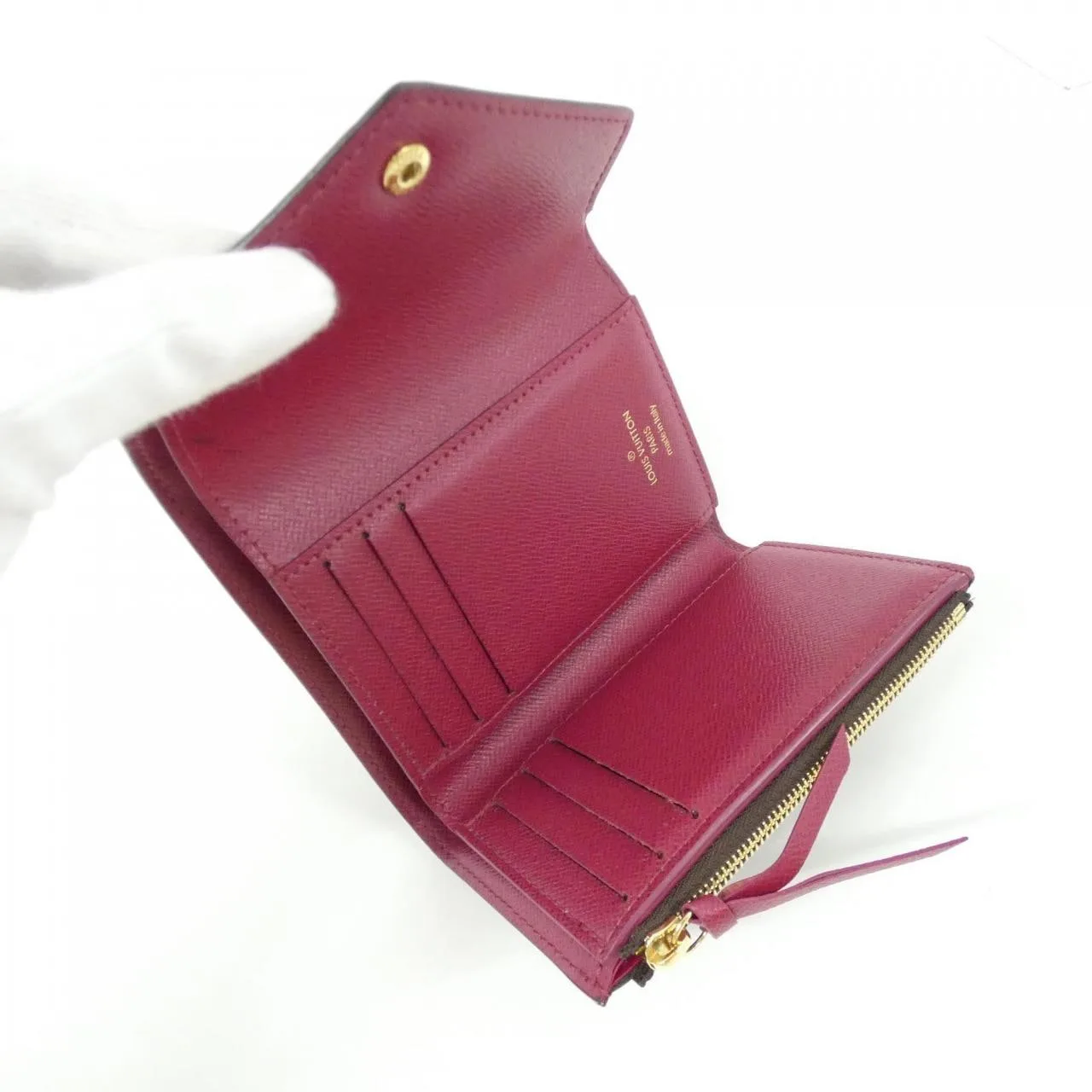 LOUIS VUITTON M41938 Wallet Monogram 黑色 Monogram 中古品A - 縮圖 6