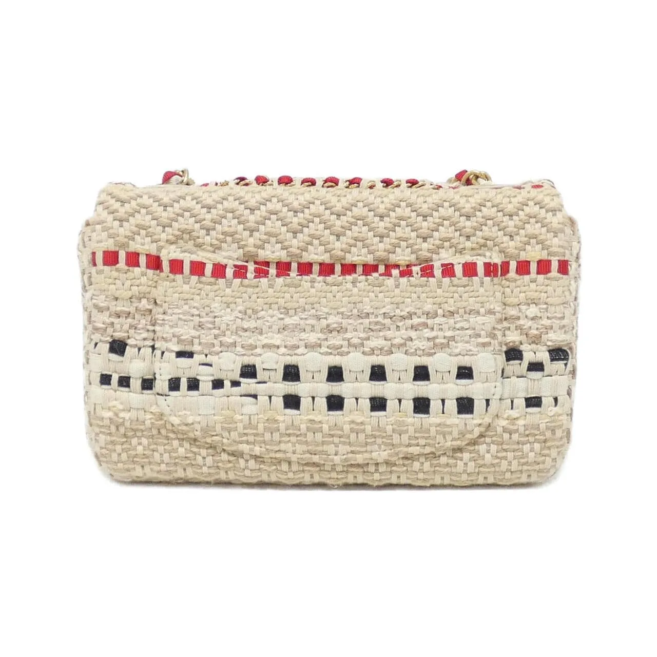 CHANEL Boy Chanel 69900 Shoulder Cotton Black Cotton Rank A - Thumbnail 2