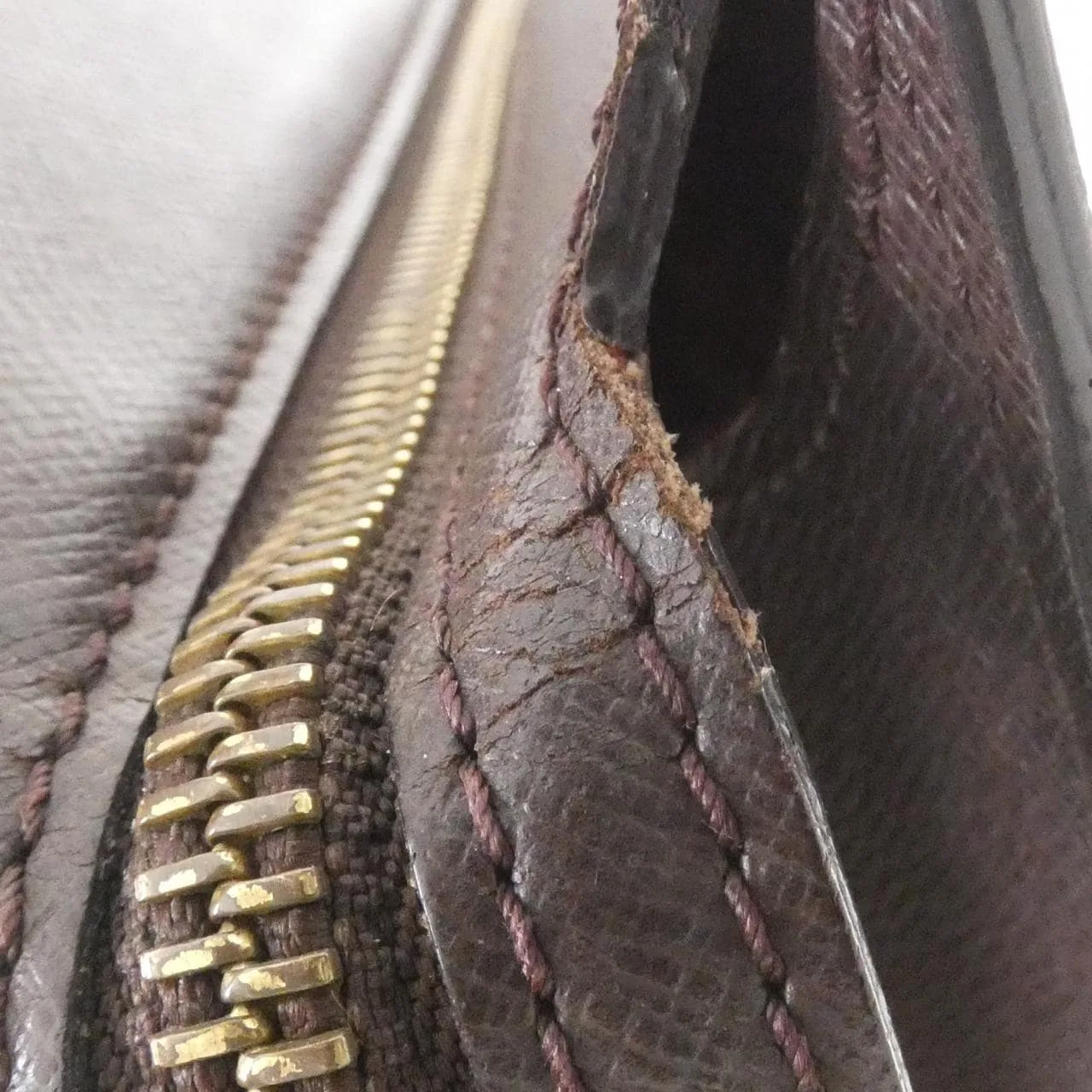 LOUIS VUITTON N51145 Handbag Damier 黑色 Damier 中古品B - 縮圖 4