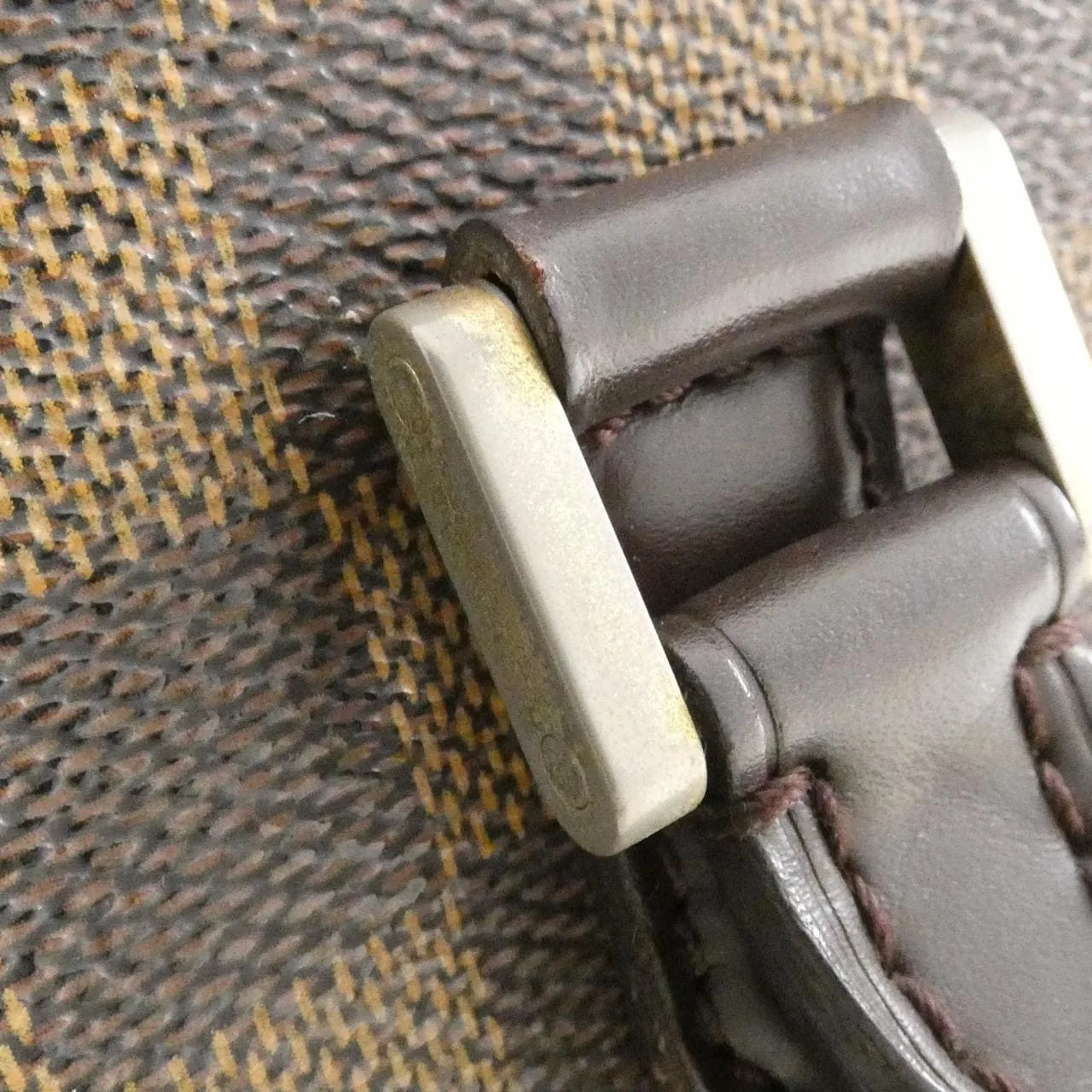 LOUIS VUITTON N51145 Handbag Damier 黑色 Damier 中古品B - 縮圖 7