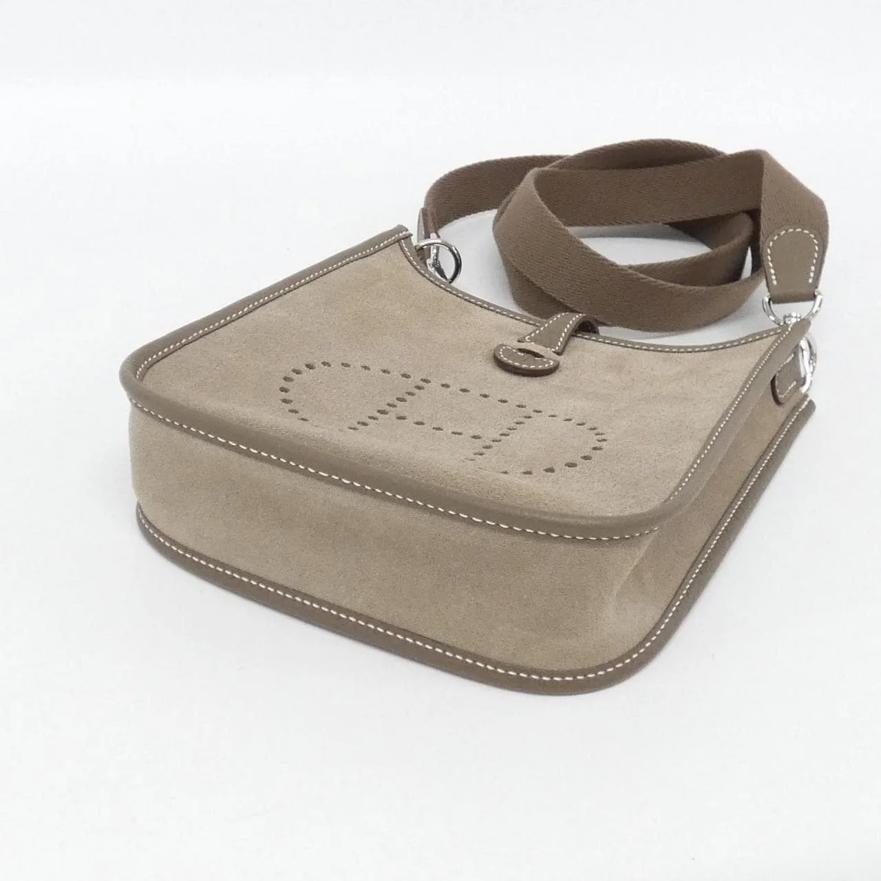 HERMES Evelyne 083276CK Shoulder Clemence Black Clemence Leather Rank A - Thumbnail 3