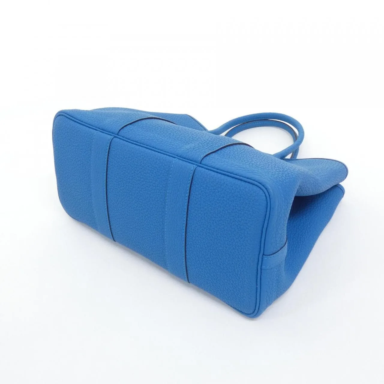 HERMES Garden Party 051568CK Tote Blue Rank A - Thumbnail 2