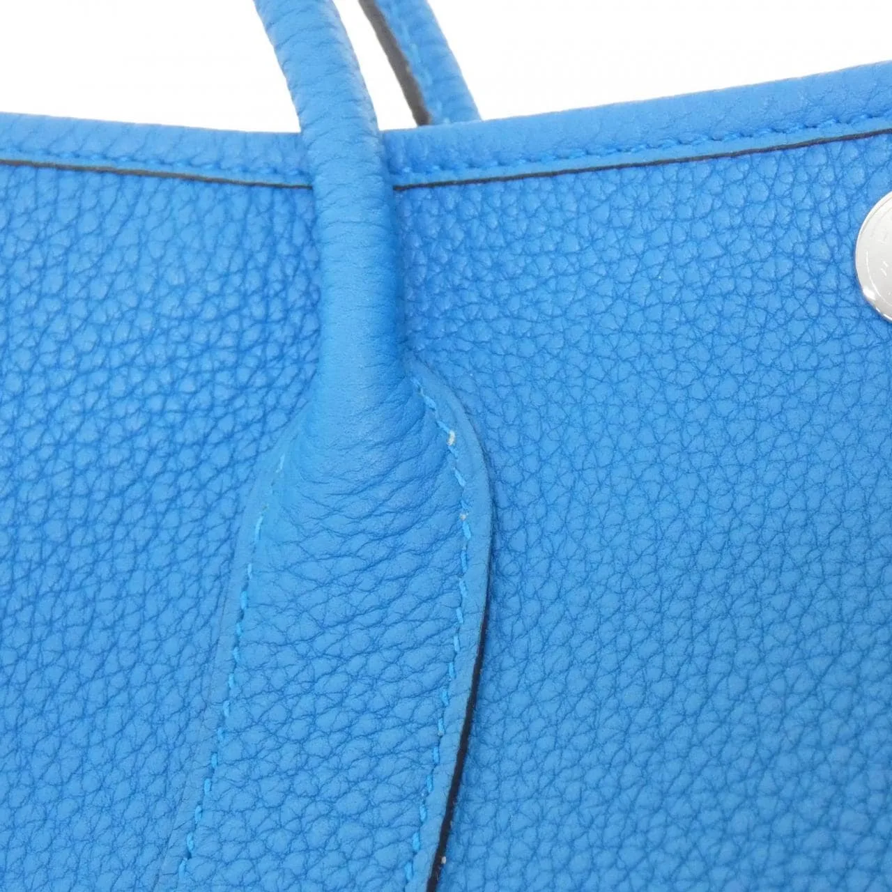HERMES Garden Party 051568CK Tote Blue Rank A - Thumbnail 3