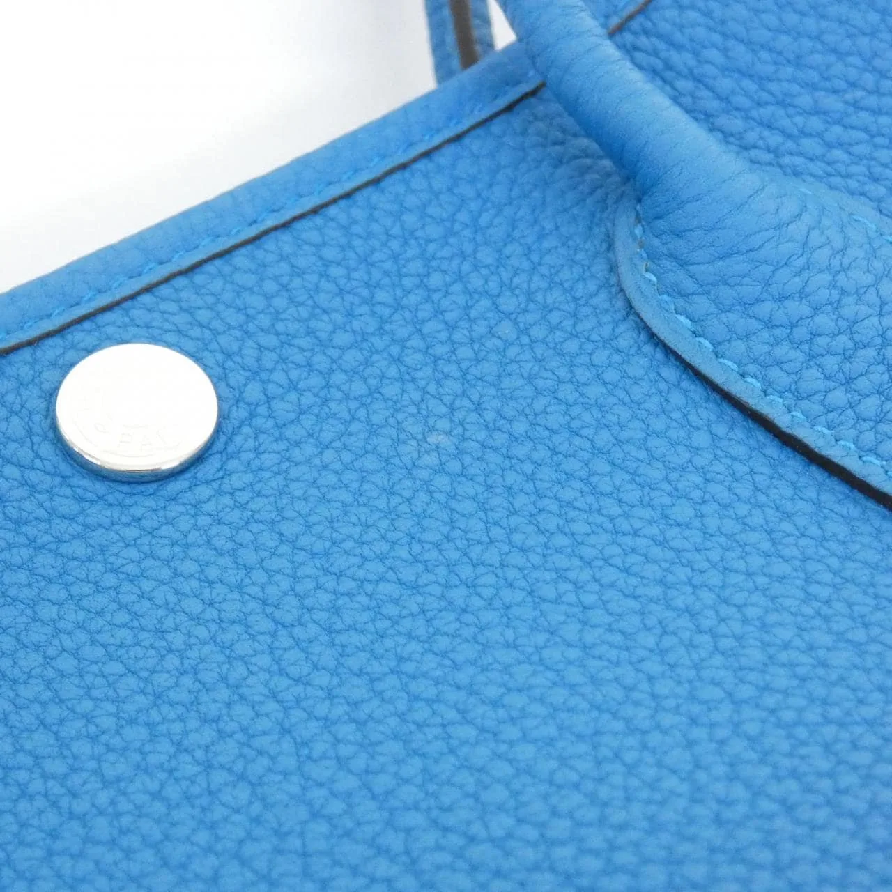 HERMES Garden Party 051568CK Tote Blue Rank A - Thumbnail 4
