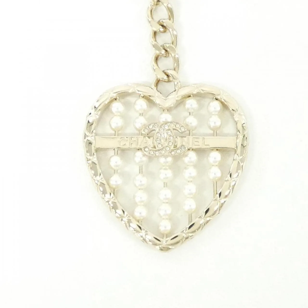 CHANEL ABG045 Key Case 白色 中古品A - 縮圖 2