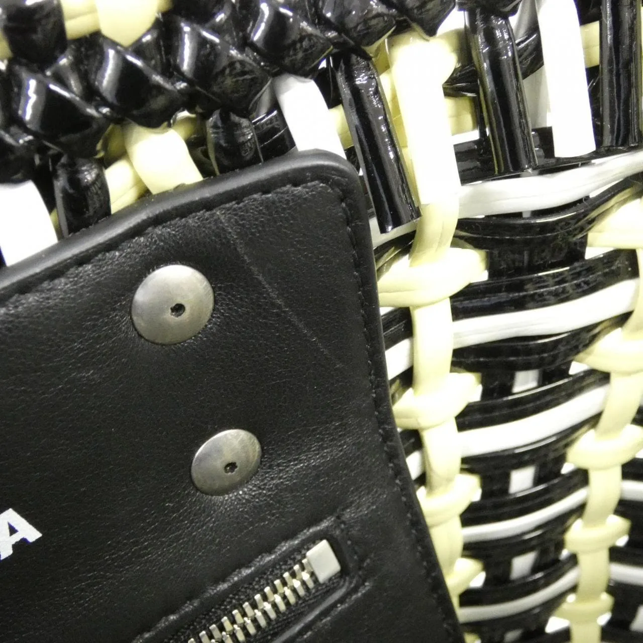 BALENCIAGA Bistro 671342 210DC Handbag Patent Leather