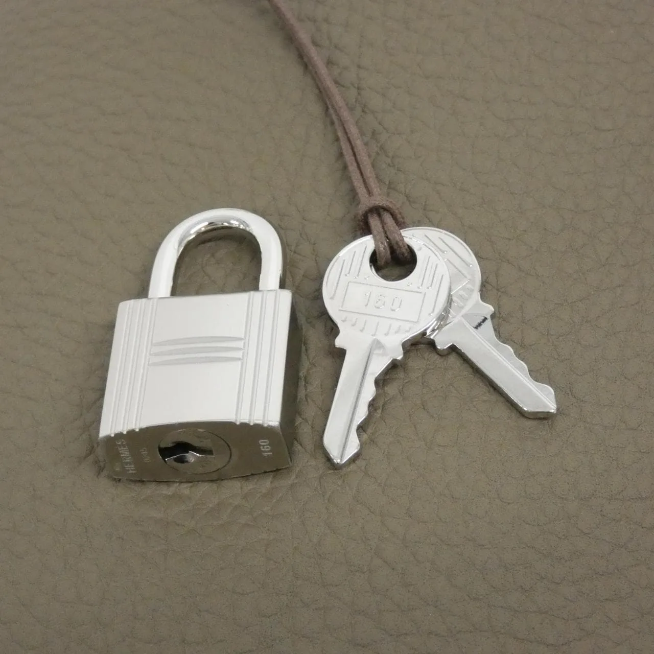 HERMES Picotin 060991CK Handbag Clemence Etoupe Clemence Leather Unused - Thumbnail 3