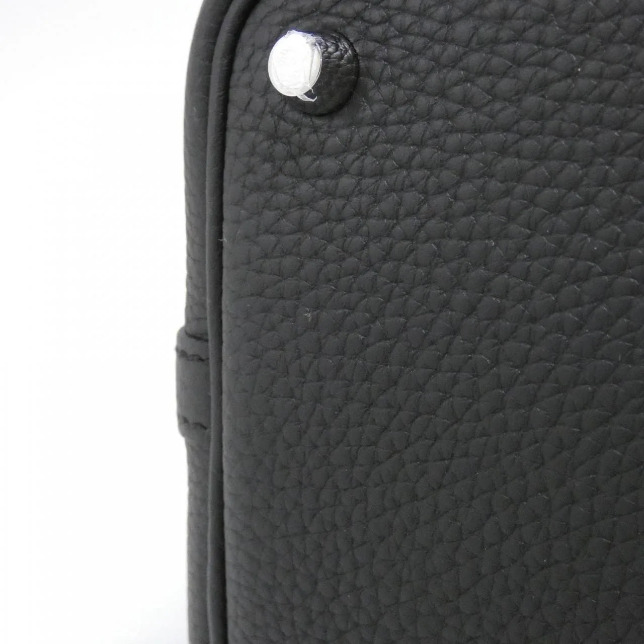HERMES Picotin 056289CK Handbag Clemence Black Clemence Leather Rank A - Thumbnail 3