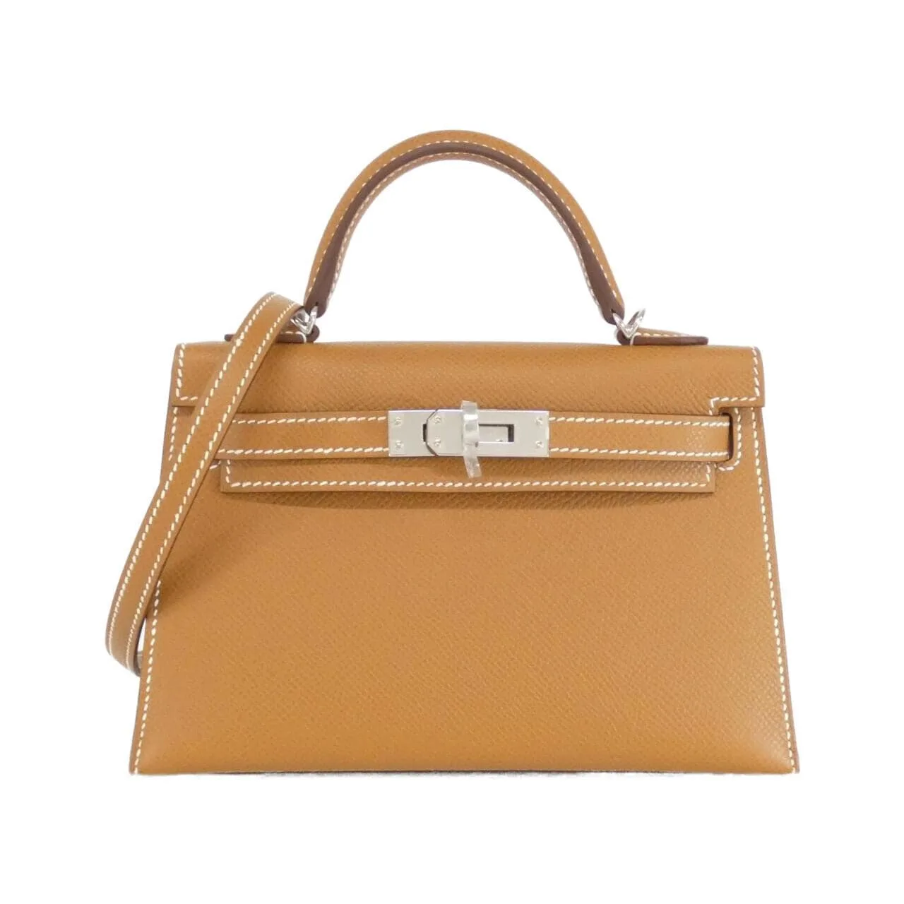 HERMES Kelly 071302CK Handbag Epsom Gold