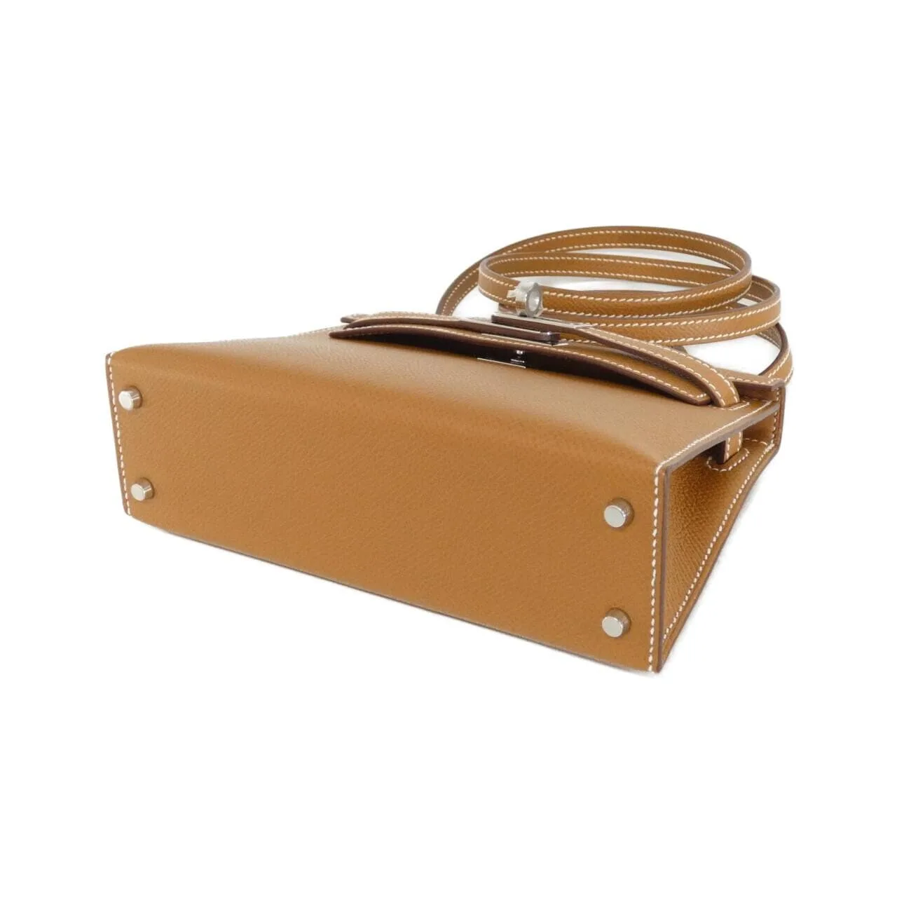 HERMES Kelly 071302CK Handbag Epsom Gold Epsom Leather Unused - Thumbnail 3