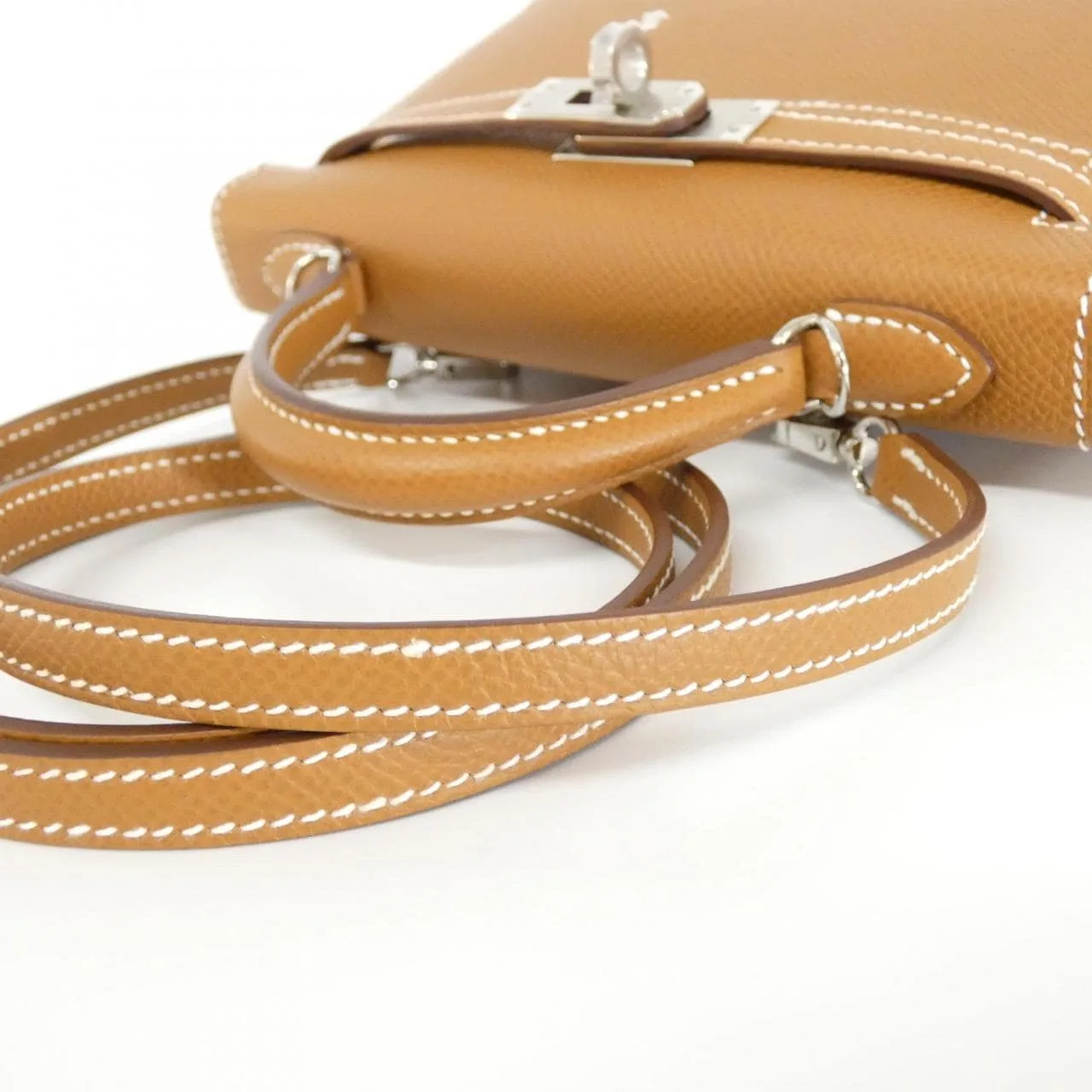 HERMES Kelly 071302CK Handbag Epsom Gold Epsom Leather Unused - Thumbnail 4