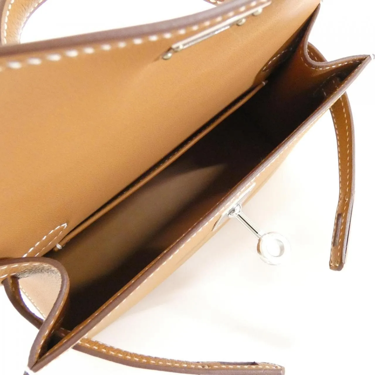 HERMES Kelly 071302CK Handbag Epsom Gold Epsom Leather Unused - Thumbnail 5