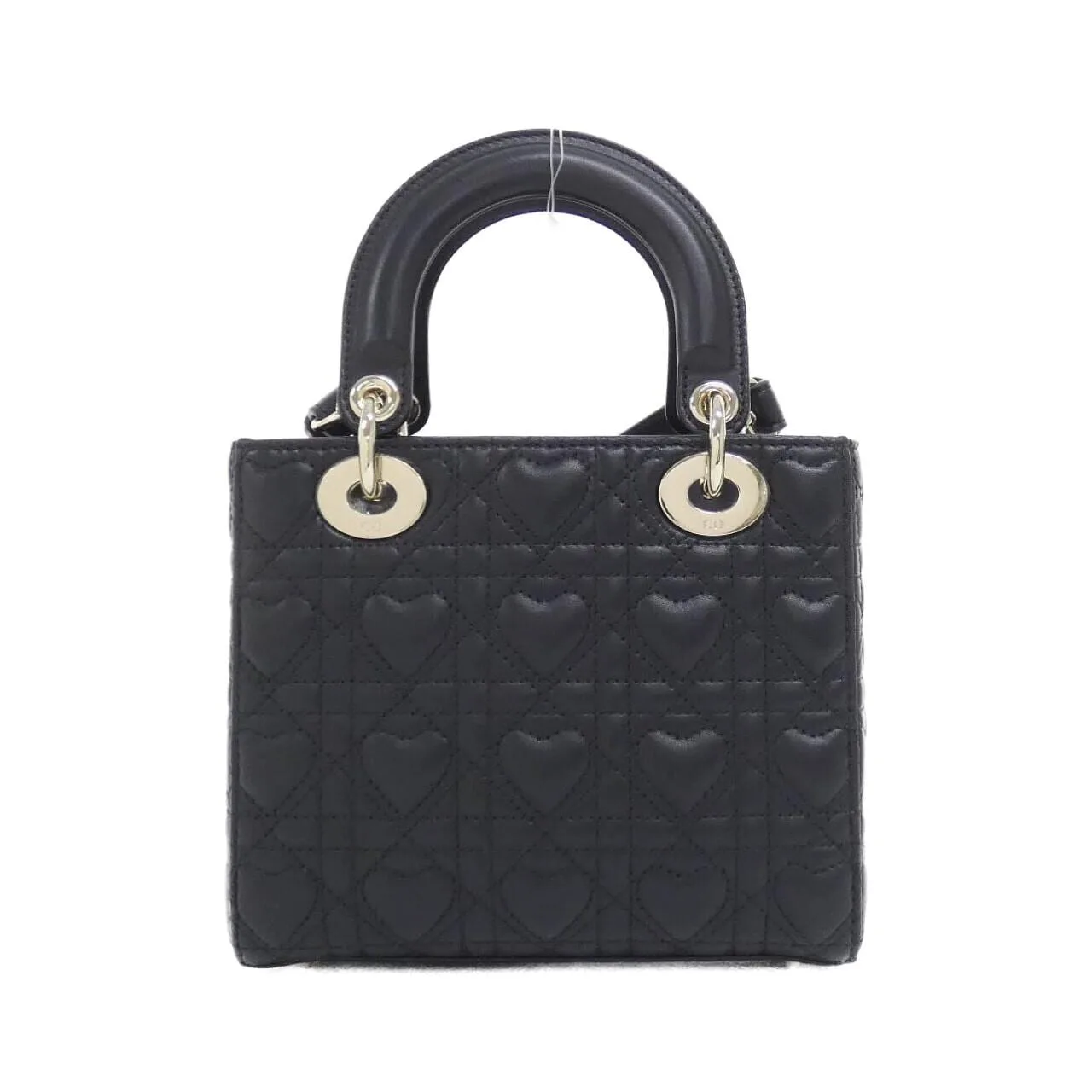 DIOR Lady Dior M0538ONGH Handbag Lambskin 黑色 羊皮 中古品A - 縮圖 2