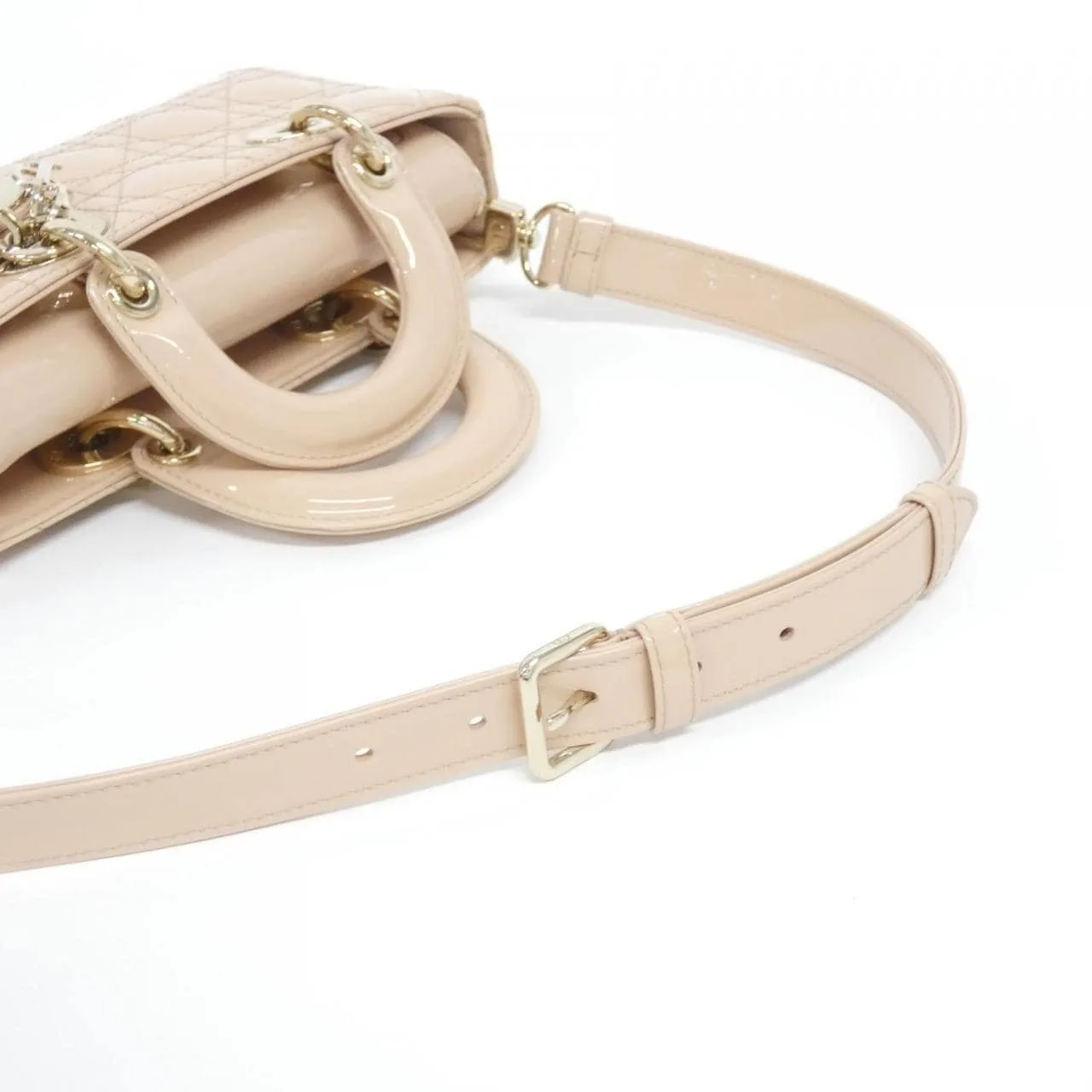 DIOR M0613OWCB Handbag Patent Leather