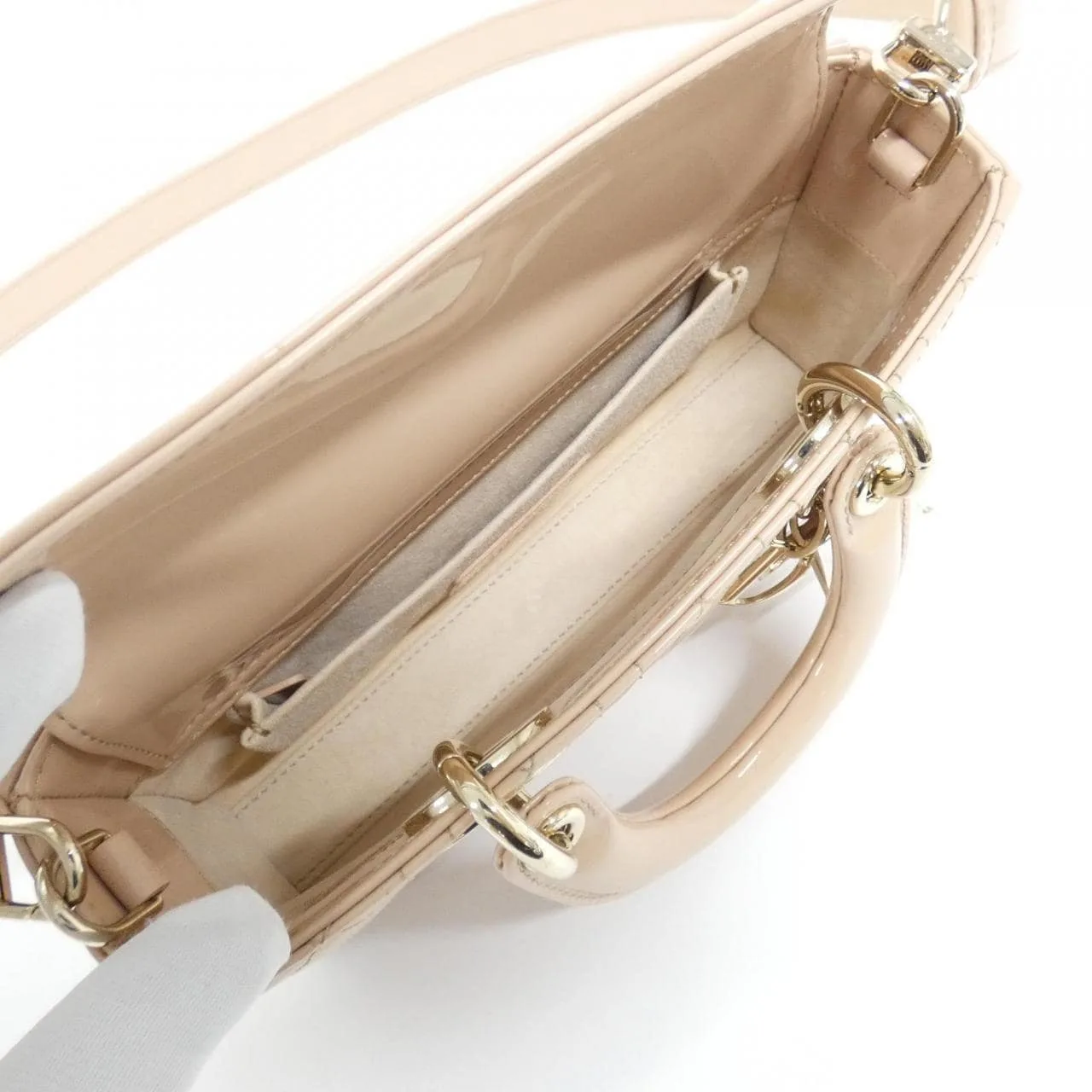 DIOR M0613OWCB Handbag Patent Leather