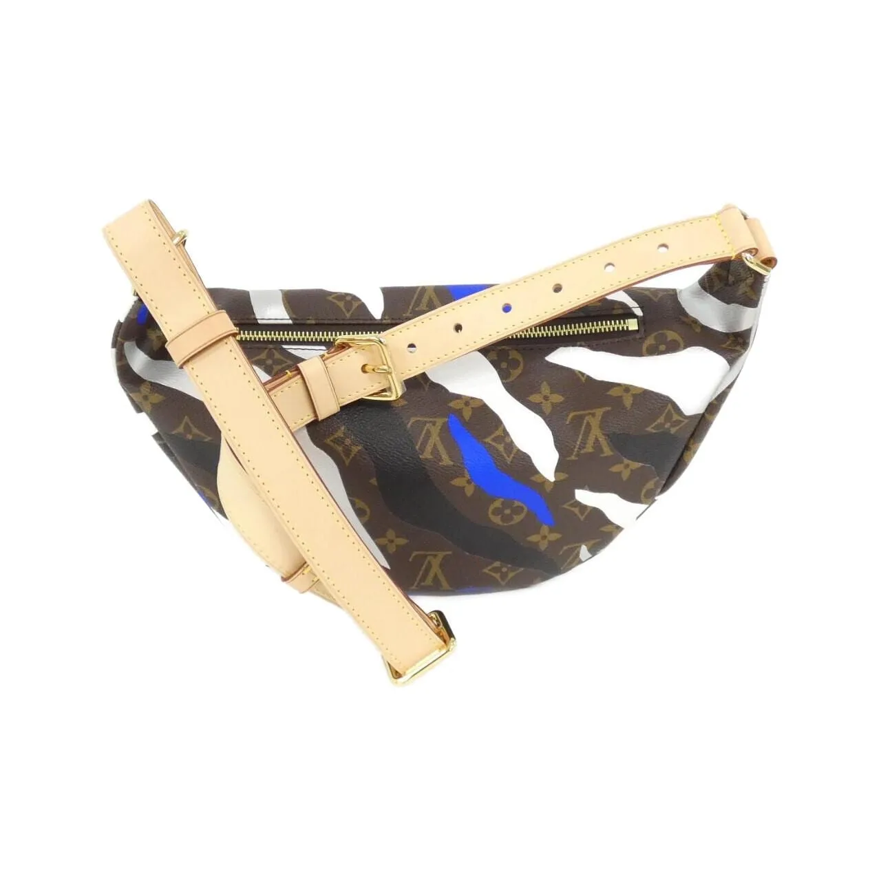 LOUIS VUITTON Bum Bag M45106 Shoulder Monogram 黑色 Monogram 中古品A - 縮圖 2