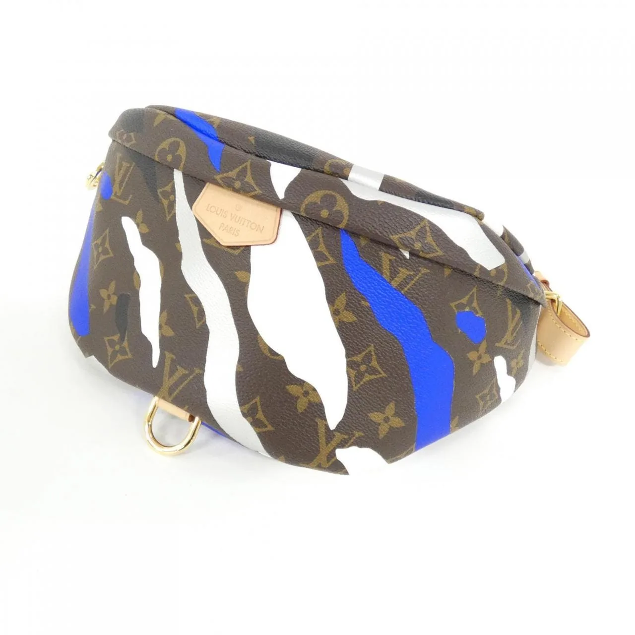 LOUIS VUITTON Bum Bag M45106 Shoulder Monogram 黑色 Monogram 中古品A - 縮圖 3